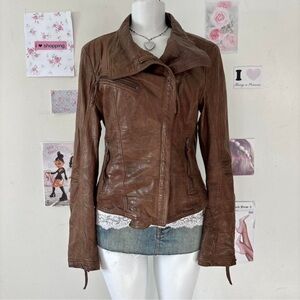Danier Women's Tan Leather Jacket